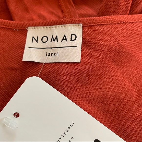 NWT NOMAD Rust Orange Button-Down Sheath Maxi Tank Dress - Picture 7 of 9